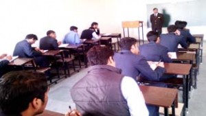 Students during placement drive at Vaishno College of Engineering.