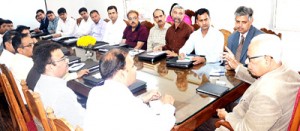 Governor, N N Vohra interacting with Camp Directors Designate.