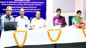 Dignitaries during the inaugural day of 3-day Regional Training Camp on 73rd Round of NSS at Jammu.