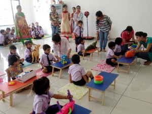 Students at Montessori and Activity Centre in Pathway International School Kathua.