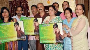 MoS Education Priya Sethi flanked by Yudhvir Sethi releasing ‘Save Girl Child’ poster at Jammu on Friday.