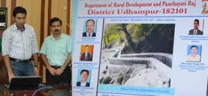 Deputy Commissioner Udhampur Dr Shahid Iqbal launching website of RDD.