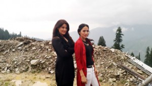 Jammu based model-turned actress shooting for a film in Bhaderwah.