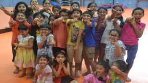 Children during workshop organized by Natrang.