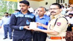 SSP Pulwama distributing prizes among the winners of Athletic meet at Sports Stadium in Pulwama.