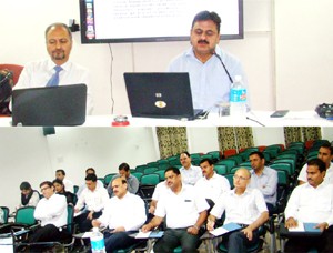 Judicial Officers being imparted training on Sunday. 