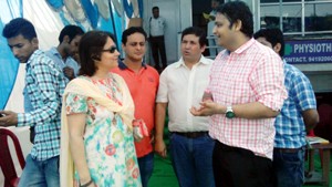 DC Samba at Maxx Lyfe Hospital medical camp at Samba on Sunday.