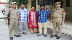 GRP Jammu handing over run-away boy to his parents.