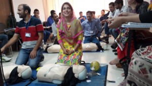 Students being trained in VIVO Health Care’s Jammu centre.