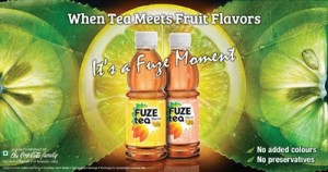 Fuze Tea which was launched by Coca Cola on Friday.