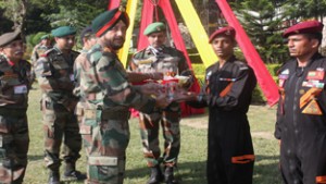 Army officers during commemoration of victory of Indian Army in 1965 Indo-Pak war.