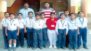 Winners of inter school Karate-do championship posing for group photograph on Wednesday.