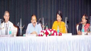 Union Minister Dr Jitendra Singh speaking at an interactive induction training programme for officers who have been newly inducted into Indian Administrative Service (IAS) from different States, at New Delhi on Friday.