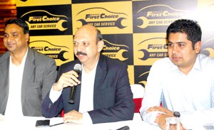 Alok Kapoor, Head, Marketing & Franchise Business- MFCS Ltd, addressing media persons at Jammu on Tuesday.