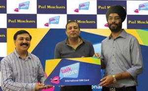 Officials of Talk More Communications launching International Card.