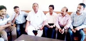 Office bearers of Ramnagar Sports Association posing for a group photograph.