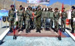 GOC 14 Corps, Lt Gen S K Patyal flagging off Mercury Streak expedition in Leh on Saturday.