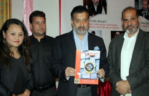Minister for Sports, Imran Raza Ansari and dignitaries while launching mixed Martial Art Association.