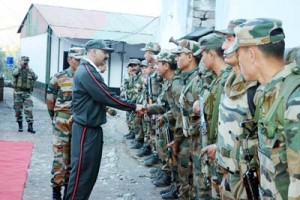 Army Officers interacting with members of Trekking Expedition on Wednesday.