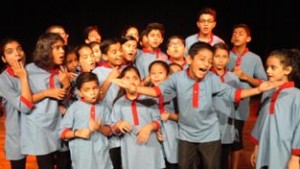 Natrang children presenting ‘Aap Hamare Hain Kaun’ in Bhopal.
