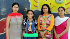 Asma Gul posing alongwith school management.