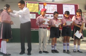 Winners being felicitated at MVIS on Friday.