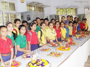 Students of MHAC school Nagbani performing recreational activities on Saturday.