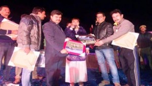 Dignitaries during valedictory function of Bhaderwah Tourism-cum-Cultural Folk Festival.