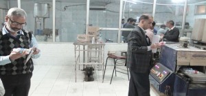 DFCO teams inspect Modern Beverages at Muralian on Friday.