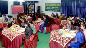 Delegates during an enrichment program on ‘Teaching of English’ at DPS Jammu on Saturday.