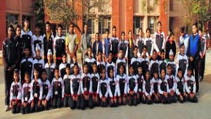 Winners of National level posing for group photograph on Saturday.