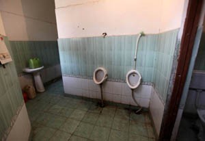 Toilet at Billiards Hall at MA Stadium in dilapidated condition. -Excelsior/Rakesh