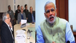 Prime Minister, Narendra Modi reviewing progress on Kishanganga HEP through a video conference with J&K CS.