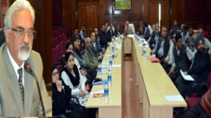 VC chairing Research Council meeting of SKUAST-J.