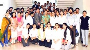 Participants of brain storming session by ICccR&HRM posing for a group photograph on Wednesday.