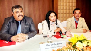 Dignitaries during launch of ‘Lords Inn Jammu’. -Excelsior/Rakesh