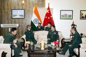 India and China military officials at Chushul in Eastern Ladakh sector on Thursday.