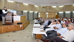VC CUJ Prof Ashok Aima, addressing AGM of CGPWA.
