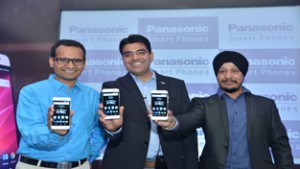 Officials of Panasonic India launching ‘Eluga Arc’.