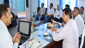 MLA, Pawan Kumar Gupta chairing RKS meeting.