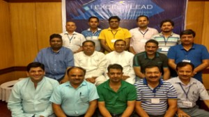 Business professionals from Jammu posing during a program organized by AoL, Jammu Chapter.