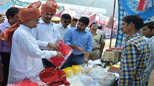 MLA Chenani, Dina Nath Bhagat during Sudhmahadev Mela on Sunday.