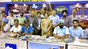 Director Tourism Jammu Sushma Chauhan and others during Travel & Tourism Fair at Kolkata.