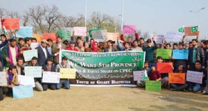 People from Gilgit-Baltistan protest outside the National Press Club on January 25, 2016 copy