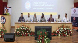 Prof. A S Brar, VC, GNDU presiding over inaugural of national seminar at MIET.
