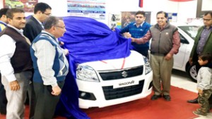 New Wagon R Felicity put on display at Jammu Motors Pvt Ltd.
