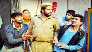 A scene from the play ‘Dahej Ban Gayi Musibat’ staged by Natrang in its Sunday Theatre series.