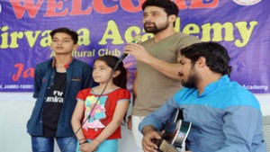 Artists performing during workshop conducted by Nirvana Academy.