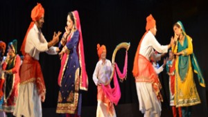 Natrang team giving performance in Jammu.