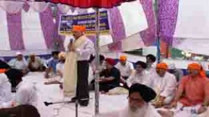 A dignitary during celebration of annual day by All J&K Oil Tanker Drivers Union on Tuesday.